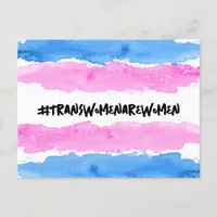 #TRANSWOMENAREWOMEN POSTCARD