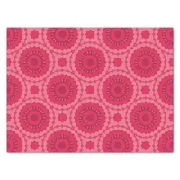 Roseberry Pink Boho Chic Ethnic Geometric Pattern Tissue Paper