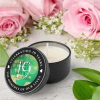 Elegant 19th Jade Wedding Anniversary Celebration Mini Candle Favors