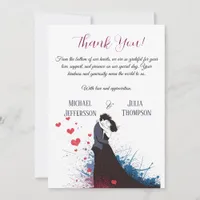 La Dolce Vita French Inspiration Classic 1940s  Thank You Card