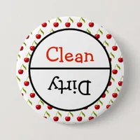 Clean and Dirty Dishwasher Dishes Notice Button