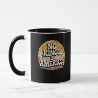 No Kings In America Patriotic Vintage Graphic Look Mug