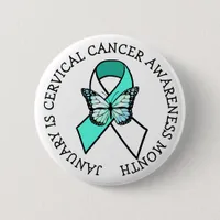 January is Cervical Cancer Awareness Month  Button