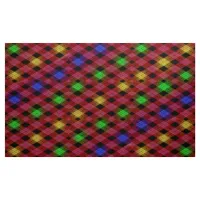 Gingham Check Multicolored Pattern Fabric