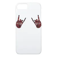 Skeleton Hand Heart Roll Red Classic Look iPhone 8/7 Case