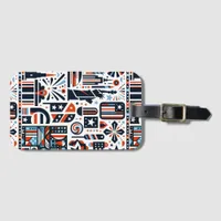 4th of July Generative Pattern Luggage Tag