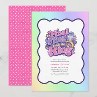 Final Fling Before the Ring Retro Y2K Bachelorette Invitation