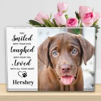 Personalized Pet Memorial Dog Remembrance  Photo B Block