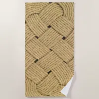 Wave Rope Ocean Plait Knot Boat Deck Beach Towel