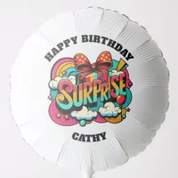 Personalized Pop Art Retro Birthday Balloon