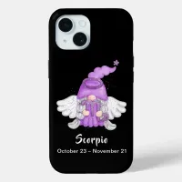 Gnome Scorpio Astrology Sign Angel iPhone 15 Case