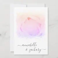 *~* Rose Floral RSVP - QR  AR8 WEDDING Invitation