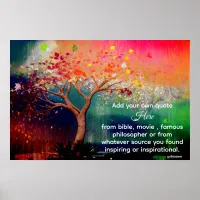 *~* Artistic Tree AP81 Ethereal Calming DIY Quote Poster