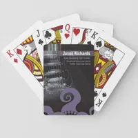 Guitar Art Purple+Black Music Promo Playing Cards