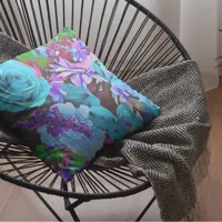 Modern Floral Flower Throw Pillow