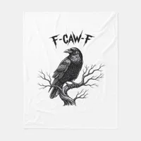 F-Caw-F Classic Trendy Style Fleece Blanket