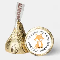 It's a Boy|  Little Fox, Woodland Baby Shower Hershey®'s Kisses®