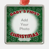 Baby's First Christmas Metal Ornament