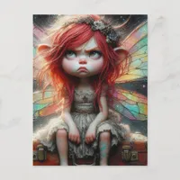 Red Hair Attitude Fairy  Postcard