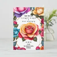 Elegant Floral Wedding Invitation 