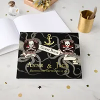 Pirate Wedding  Foil Guest Book