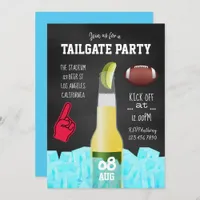 Chalkboard Football Tailgate Party Invitation