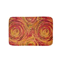 Colorful Fall Foliage Abstract Bath Mat