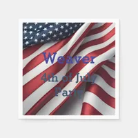 Personalized 4th of July Party Napkins