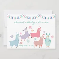 Surprise Dancing Llamas Baby Shower Invitation