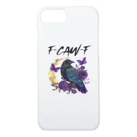 Crow F Caw F Funny Bird Moon Gothic Design iPhone 8/7 Case