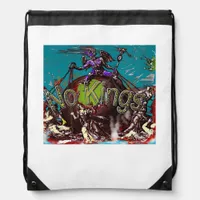No Kings Classic Modern Minimal Style Drawstring Bag