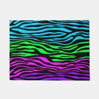 Colorful Zebra Stripes Doormat