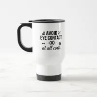 Travel Commuter Mug Funny Introvert Quote