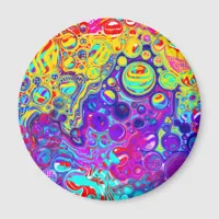 Modern Abstract Digital Fluid Art   Magnet