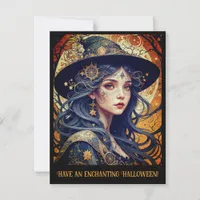 Enchanting Halloween Greeting Postcard