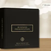 Professional Luxury Presentation Binder