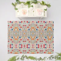 Flower Painting on Floor Outdoor Rug
