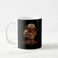 Funny Trumpkin Pumpkin Skeleton Make Halloween Gre Coffee Mug