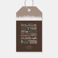 The Season Christmas Poem ID593 Gift Tags