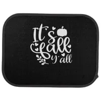 It’s Fall Y’all! Trendy Graphic Car Floor Mat