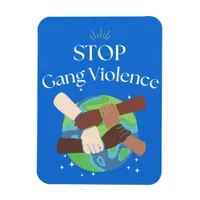 Stop Gang Violence Flexible Photo Magnet