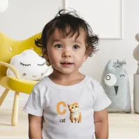 C is for Cat Toddler Tee