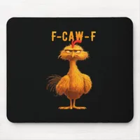 Gothic F-Caw-F Crow Funny Humor Mouse Pad