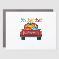It’s Fall Y’all Pumpkin Red Car Magnet