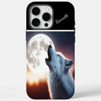 Sunset Hues on Howling Wolves iPhone 16 Pro Max Case