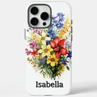 Colorful stunning bouquet of assorted flowers iPhone 16 pro max case