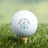 Create cool stylish monogram golf balls