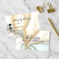 Golden Agate Swirls Elegant Chic Professional  Business Card