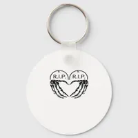 Rip, Heart Shaped Design Made From Gravestones, An Keychain