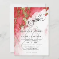 WEDDING | Coral Geode Watercolor BarefootBride™